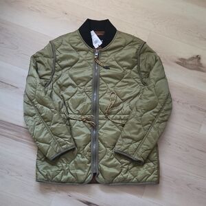 NWT Coach Quilted Jacket, Olive Green, Size XS